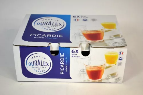 POHÁR TEMPERÁLT PICARDIE DURALEX 250ML P6