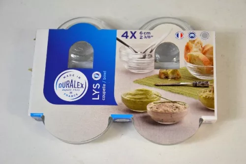 ÜVEGTÁL TEMPERÁLT P4 LYS EMPILABLE DURALEX D:60MM 35ML