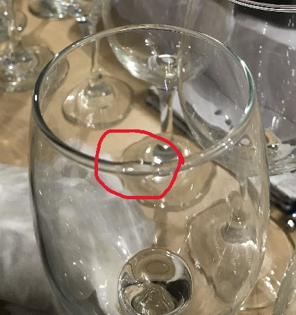 Family de vin pocal 365ml queen m:202mm d:80mm - defect