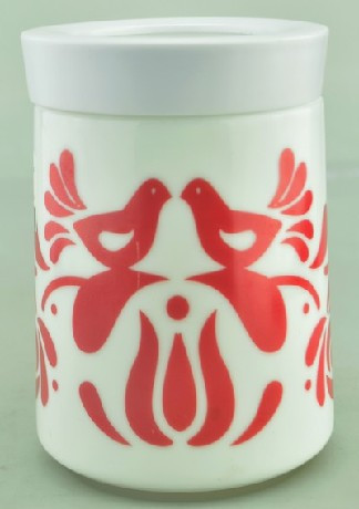 Family fűszertartó fedővel 750ml opál népi mintás