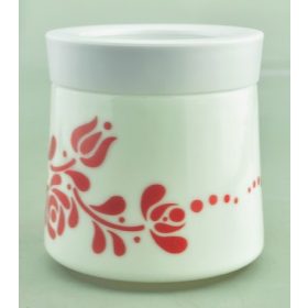 Family fűszertartó fedővel 500ml opál népi mintás