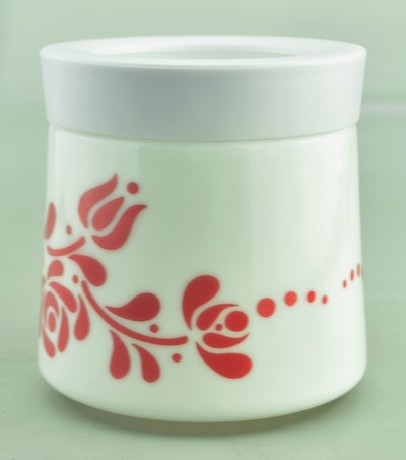 Family fűszertartó fedővel 500ml opál népi mintás