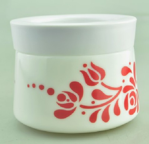 Family fűszertartó fedővel 350ml opál népi mintás