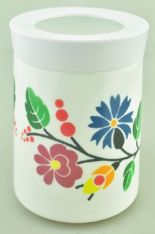 Family fűszertartó fedővel 750ml opál népi mintás