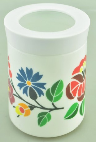 Family fűszertartó fedővel 750ml opál népi mintás