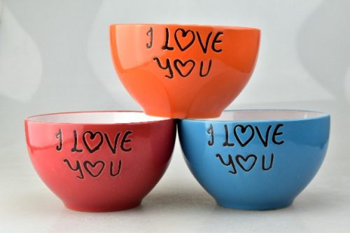 Family müzlistál "i love you" 14,2x8,5cm 3f. 720ml