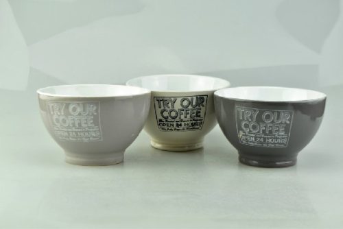 Family müzlistál "try our coffee" 13x8cm 3f. 485ml