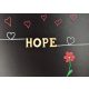 Family fa felirat "hope" - 3,5 cm magas