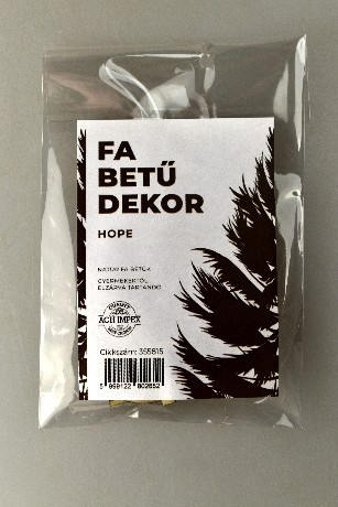 Family fa felirat "hope" - 3,5 cm magas