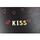 Family fa felirat "kiss" - 3,5 cm magas