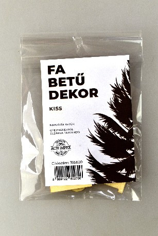 Family fa felirat "kiss" - 3,5 cm magas