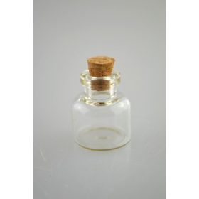   Family sticlă cu dop de plută diam.:22mm m.:25mm 12 buc/pvc set.