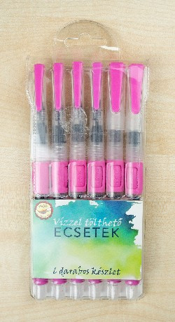 Family ecset, vízzel tölthető, 6r, különböző fejekkel