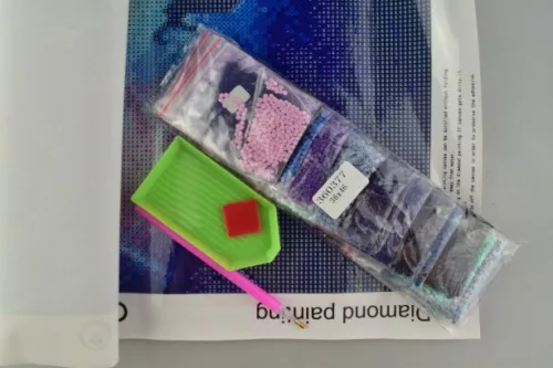 Family pictură cu diamante set - 30x40 cm - vintage bőrönd rósackal - cerc în formă de strasszo