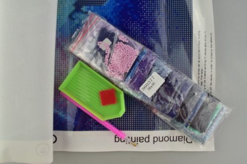 Family pictură cu diamante set - 30x40 cm - igéző tekintet - cerc în formă de strasszokkal