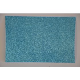   Family spumă decorativă cu glitter (eva) albastru deschis 2mm 10 a4
