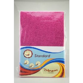 Family spumă decorativă cu glitter (eva) v.roz 2mm 10 a4