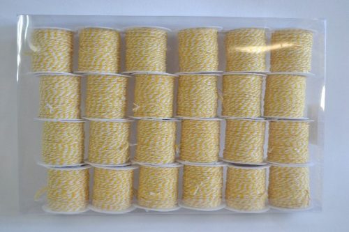 Family de legat șnur 1mm 100% pamut 10m/tek világosgalben/alb