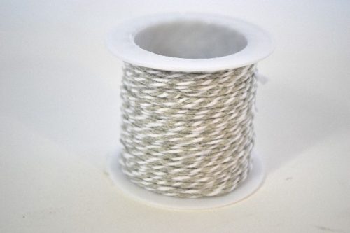 Family kötöző zsinór 1mm 100% pamut 10m/tek világosszürke/fehér