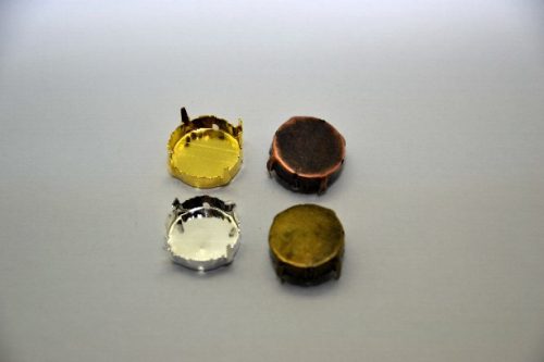 Family fűzhető foglalat átm:16mm ezüst, 4 lyuk (10db/csom.)
