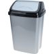 Family coș de gunoi basculant cu capac 16l gri/negru
