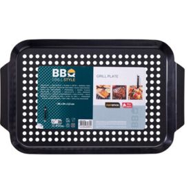 Family bbq grilltavă 38x24x2,5cm negru