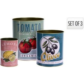 Family recipient set metal 3 buc 20x23,8cm