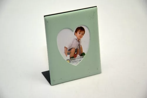 Family metal ramă foto mini 4,8*6,5cm (cu suport,magnetic) multicolor