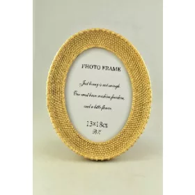 Family ramă foto antique gold oval 13x18cm