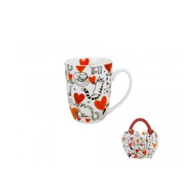   Family bögre porc. 360ml "cat's world" hearts