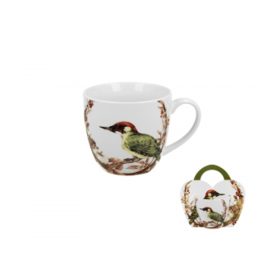Family cană porțelan 460ml painted woodpecker