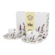 Family moka set porțelan 90ml cu lavandă