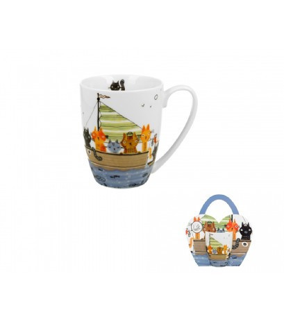 family bögre porcelán 350ml "cats crew"