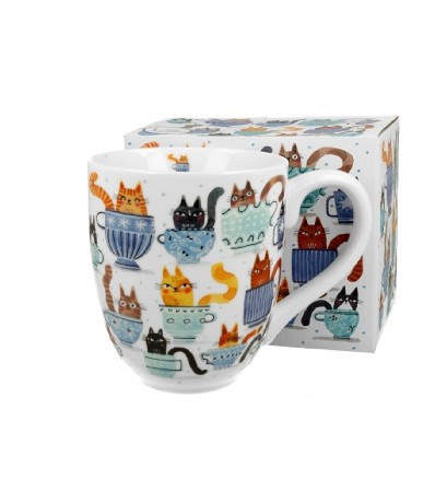 family bögre porcelán 1l "teacup cats"