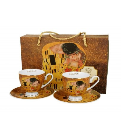 family csésze + alj 2sz. porcelán 220ml klimt kiss classic