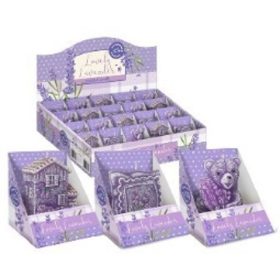 Family lumânare cu lavandă 3 modele forma 70g 8cm