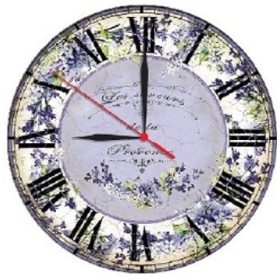 Family de perete ceas cu lavandă 28cm