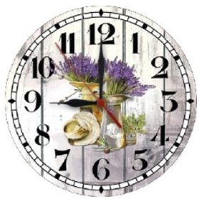 Family de perete ceas cu lavandă 28cm