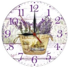 Family de perete ceas cu lavandă 28cm