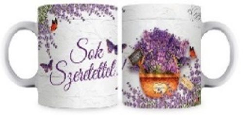 family bögre levendulás "sok szeretettel!" 2f.