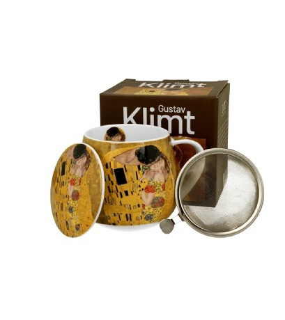family bögre hordós szűrős 430ml klimt kiss