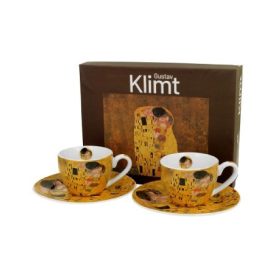   Family kávéskészlet 2 személyes csésze+alj 110ml klimt kiss