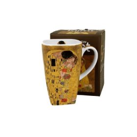 Family bögre szögletes porcelán 650ml klimt kiss