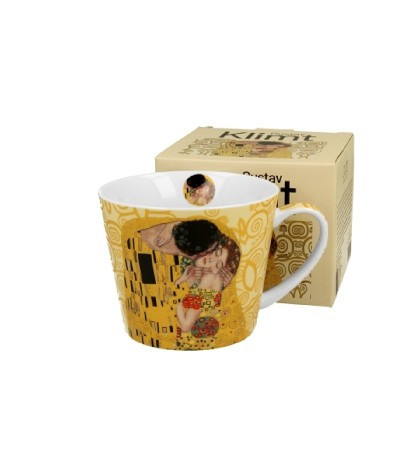 family bögre porcelán 600ml klimt kiss ekrü