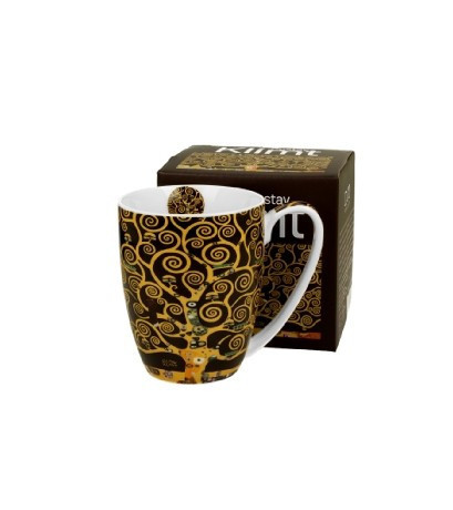 family bögre porcelán 360ml klimt életfa barna