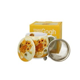 Family bögre hordós szűrős 430ml v.v.gogh napraforgók