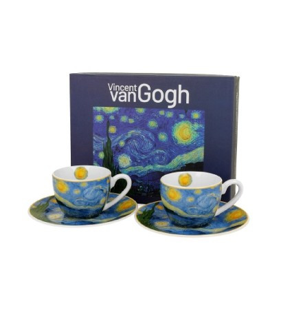 Family desszert tányér szett 2db-os 19cm v.v.gogh csillagos éj