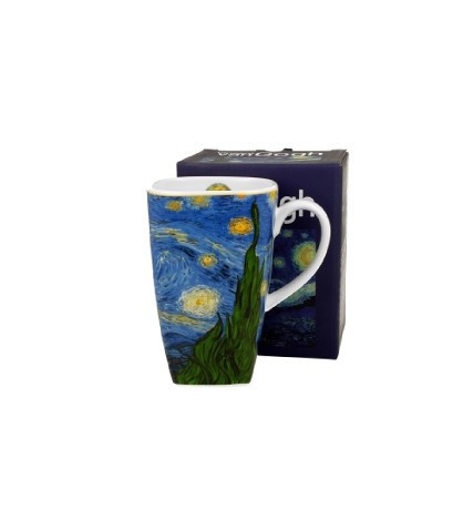 family bögre szögletes porcelán 650ml v.v.gogh csillagos éj