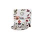 family csésze+alj porcelán 250ml virág - meadow