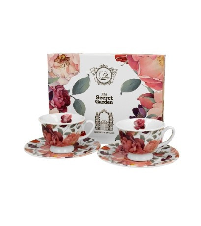 family kávéskészlet 2 személyes csésze+alj 100ml virág - rózsa